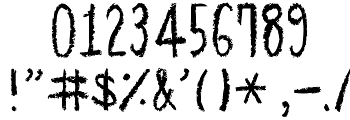 Hapole Pencil Font OTHER CHARS