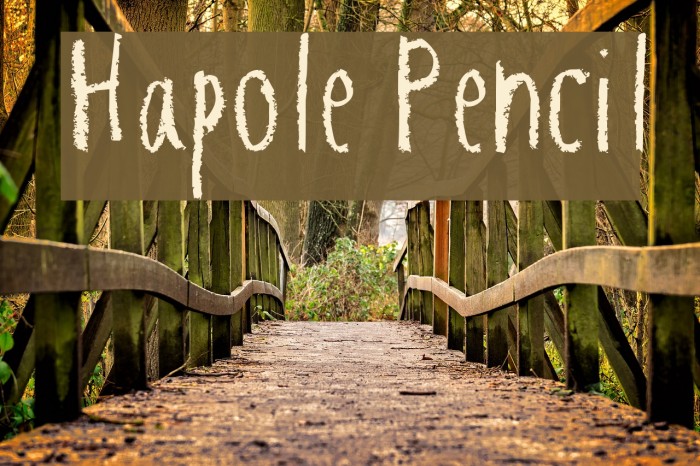 Hapole Pencil Font examples