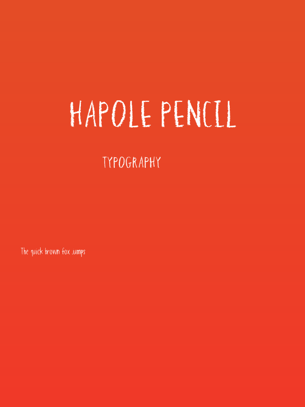 Hapole Pencil Poster