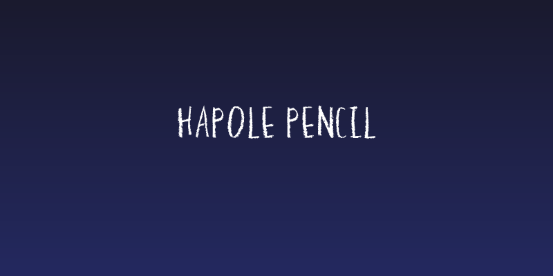 Hapole Pencil Social Header