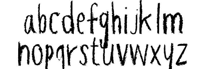 Hapole Pencil Font LOWERCASE