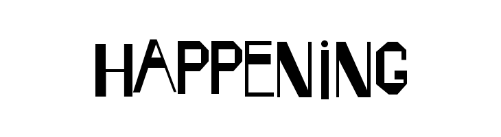 Happening  Frei Schriftart Herunterladen