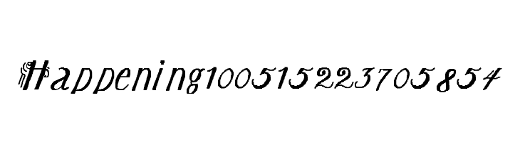 Happening100515223705854 Font