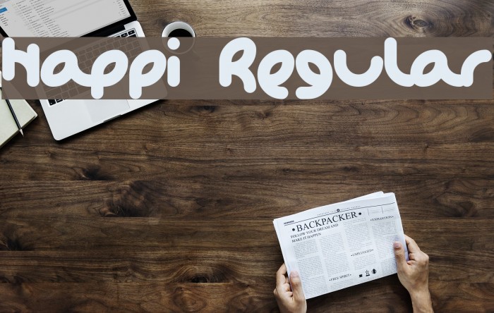 Happi Regular Font examples