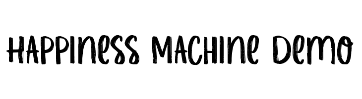 Happiness Machine Demo  Free Fonts Download