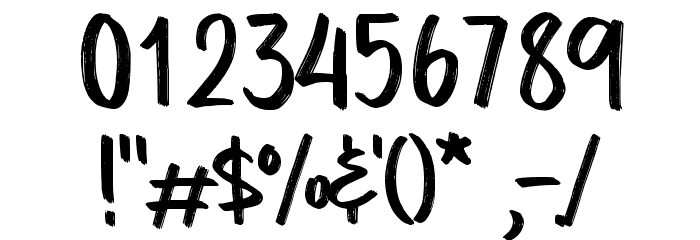 Happiness Machine Demo Font OTHER CHARS