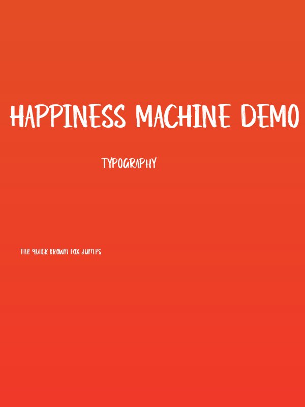 Happiness Machine Demo Poster