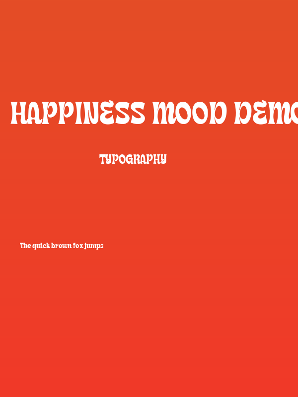 Happiness Mood Demo Regular Poster