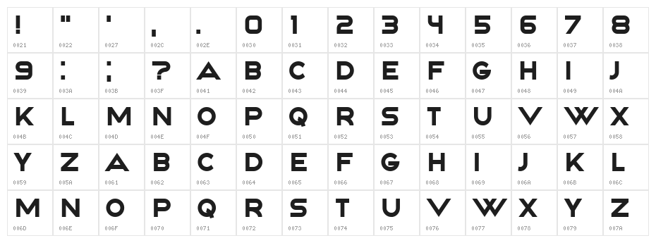 Happiness Regular Character Map