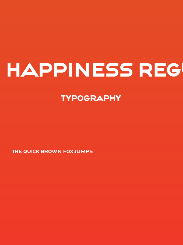 Happiness Regular Poster