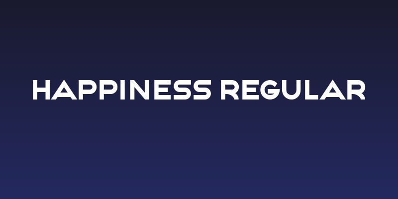 Happiness Regular Social Header