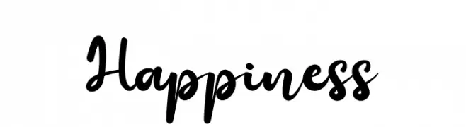 Happiness  Frei Schriftart Herunterladen