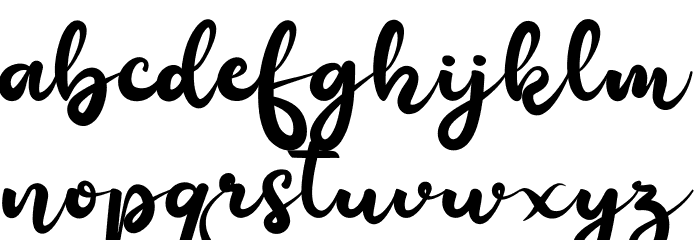 Happiness Font LOWERCASE