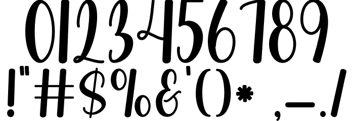 Happy Autumn Font OTHER CHARS