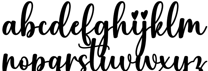 Happy Autumn Font LOWERCASE
