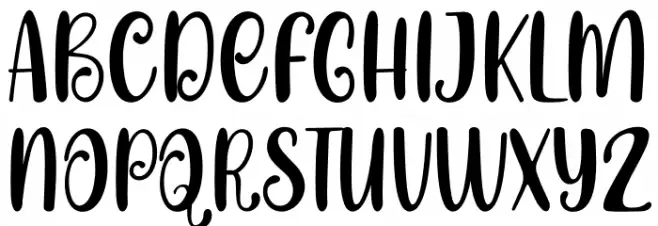 Happy Baby Font Litere mari