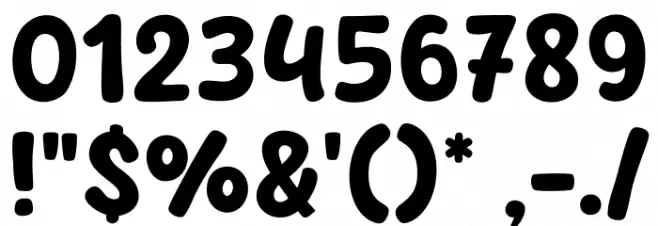 Happy Beige Font OTHER CHARS