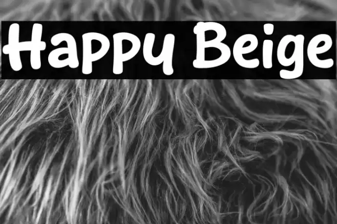 Happy Beige Font examples