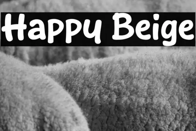 Happy Beige Font examples