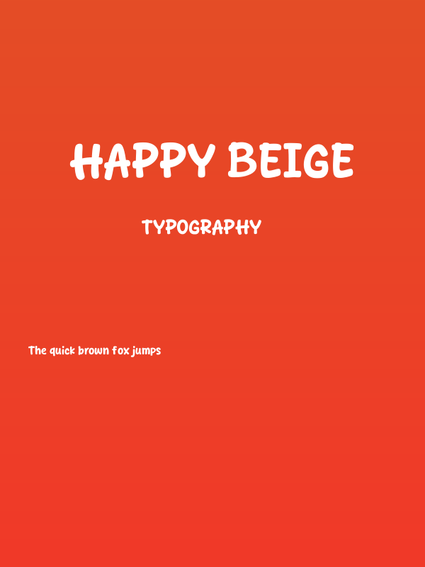 Happy Beige Poster