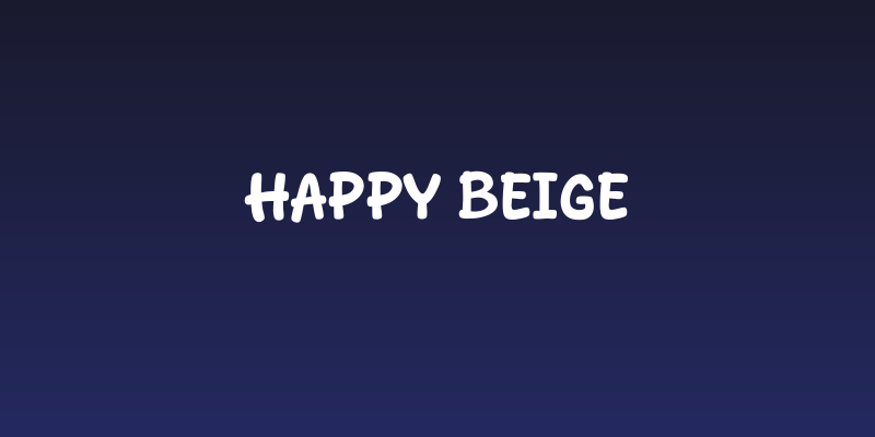 Happy Beige Social Header