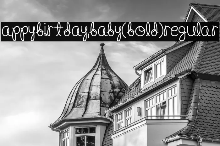 Happy Birthday, Baby (Bold)Regular Example 1
