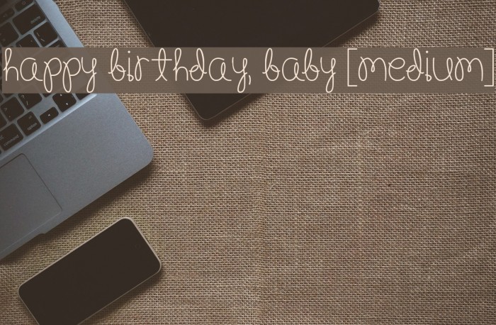 Happy Birthday, Baby [Medium] Example 2