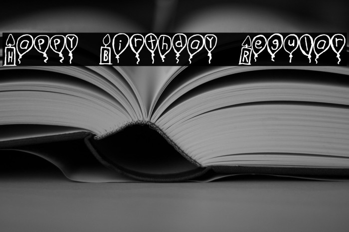 Happy Birthday Regular Example 3