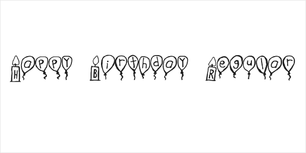 Happy Birthday Regular Logo