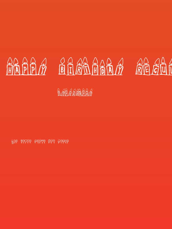 Happy Birthday Regular Poster