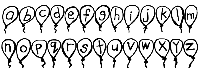Happy Birthday Regular Font LOWERCASE