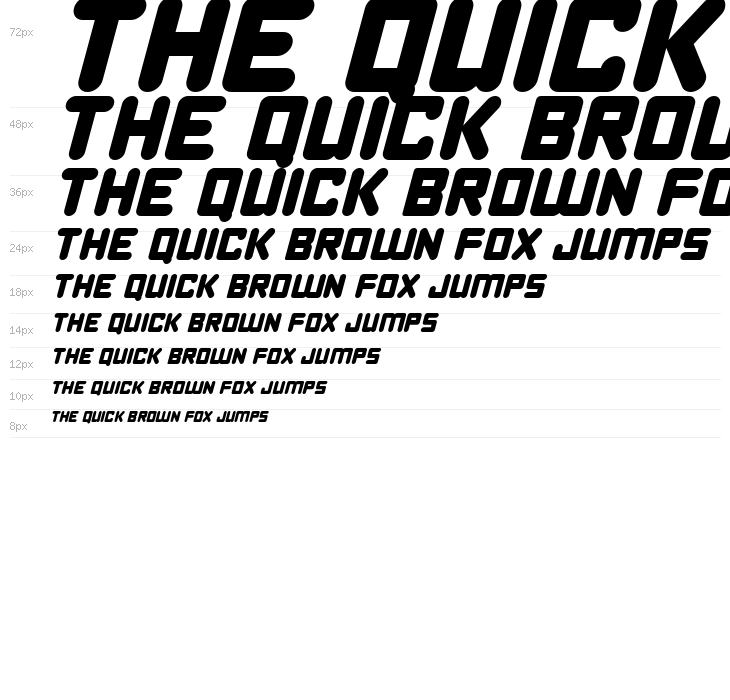 Happy Bomb Italic Waterfall