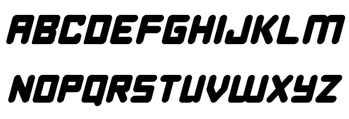 Happy Bomb Italic Font LOWERCASE