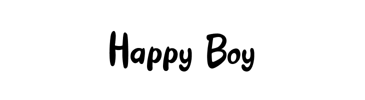 Happy Boy  Free Fonts Download