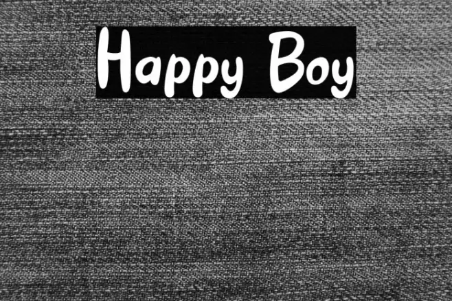 Happy Boy Font examples