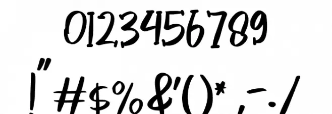 Happy Bright Font OTHER CHARS