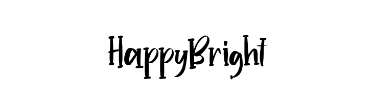 Happy Bright  フリーフォントのダウンロード