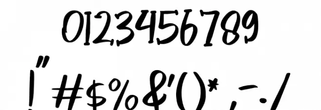 Happy Bright Font OTHER CHARS