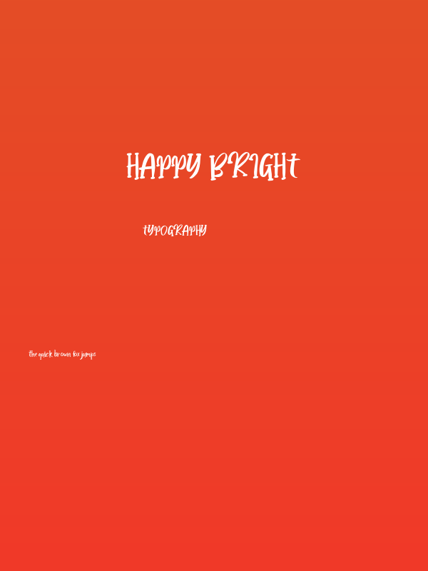 Happy Bright Poster