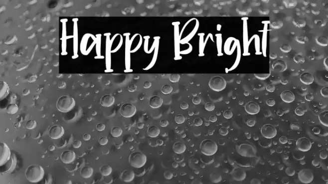 Happy Bright Font examples