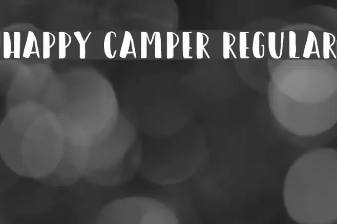 Happy Camper Regular Font examples