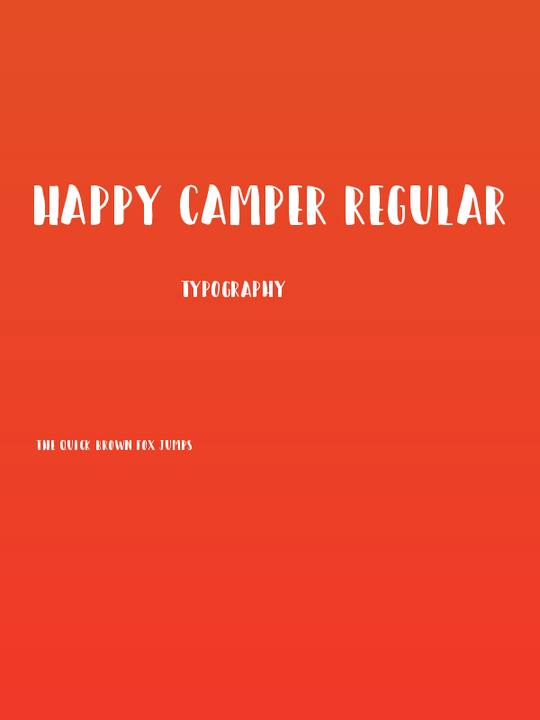 Happy Camper Regular Poster