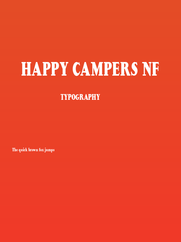 Happy Campers NF Poster