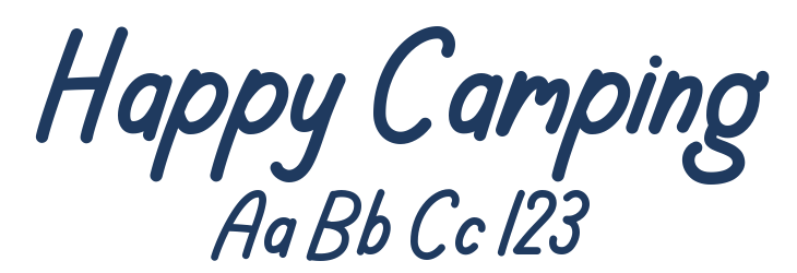 Happy Camping Font Preview