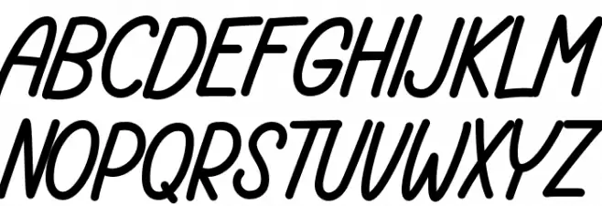 Happy Camping Fonte MAIÚSCULAS