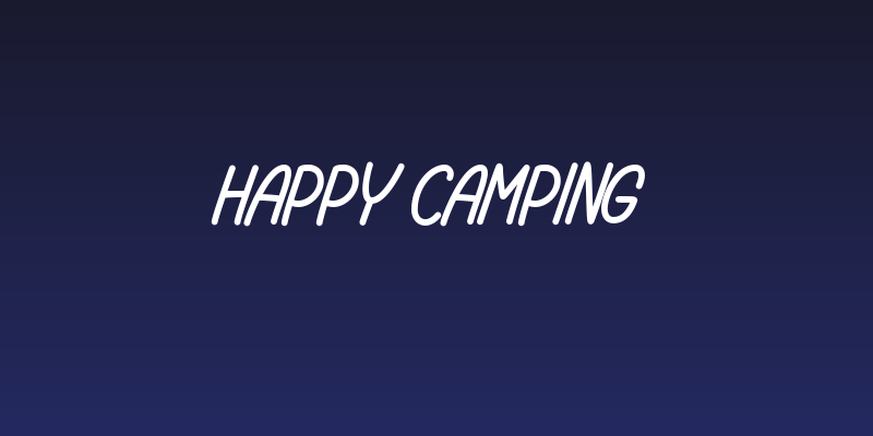 Happy Camping Social Header