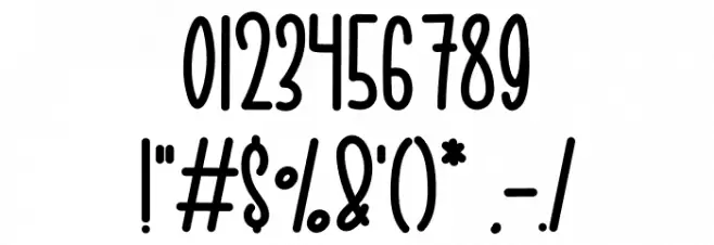 Happy Candy Font OTHER CHARS