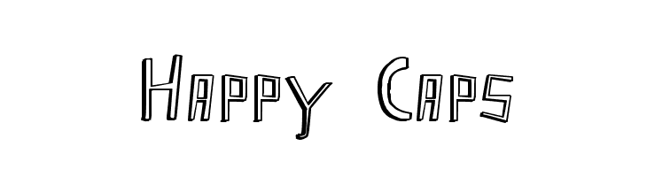 Happy Caps  Fuentes Gratis Descargar