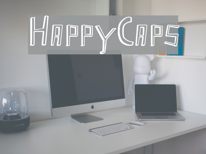Happy Caps Font examples