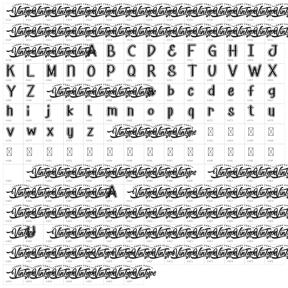 Happy Cartoon Demo Character Map